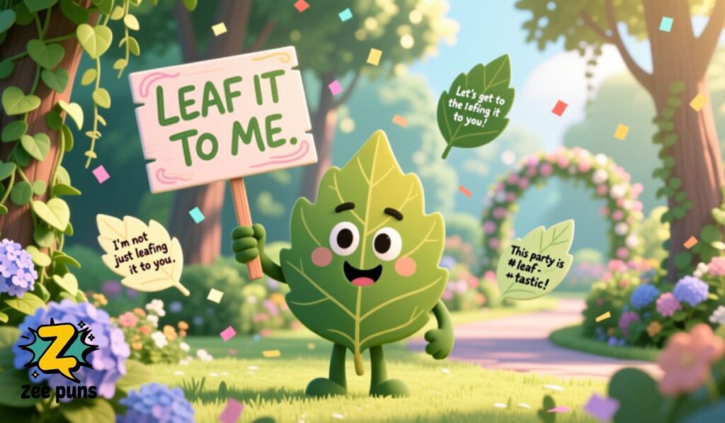 Garden Party Leaf Puns for Gatherings