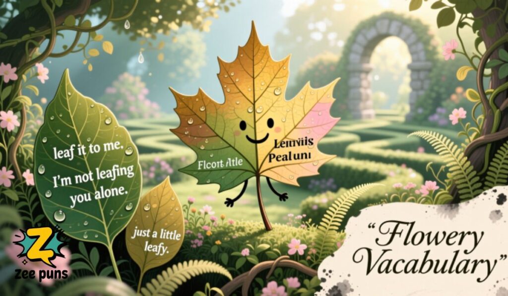 Garden of Leaf Puns Flowery Vocabulary
