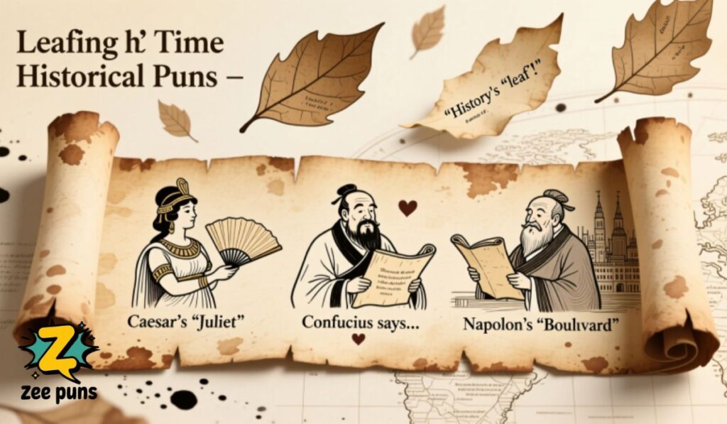 Leafing Through Time Historical Puns