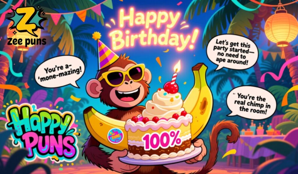 Monkey Birthday Puns