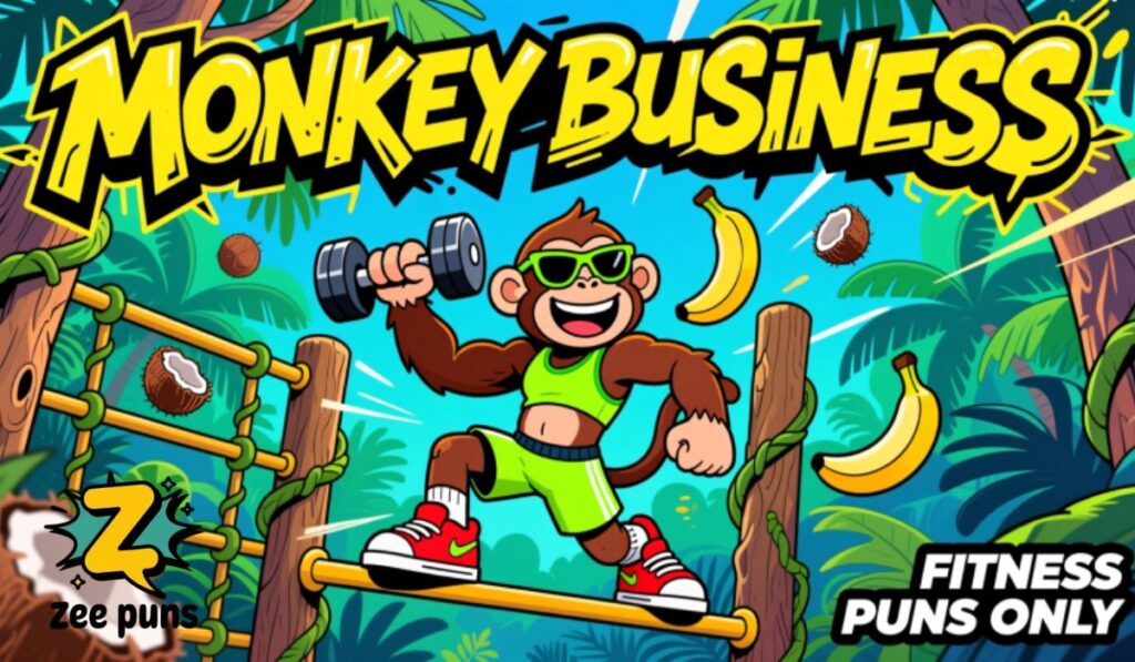 Monkey Fitness and Sports Puns