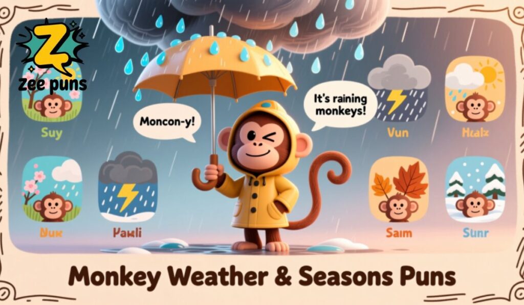 Monkey Weather and Seasons Puns