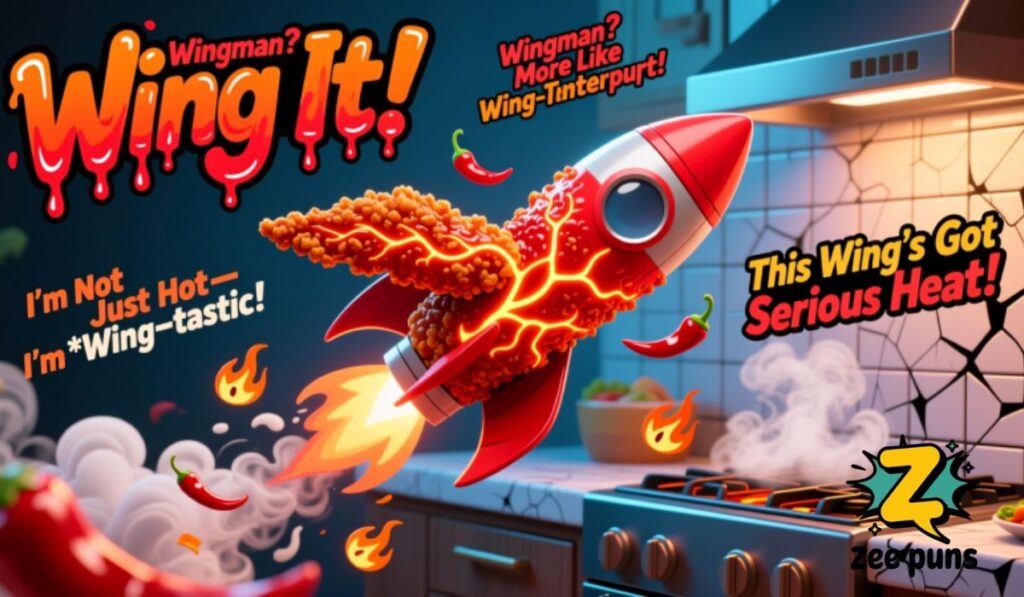 Spicy and Hot Chicken Wing Puns for Fiery Fun
