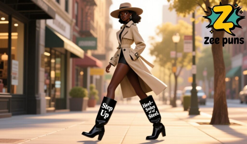 Walking Tall with Shoe Puns