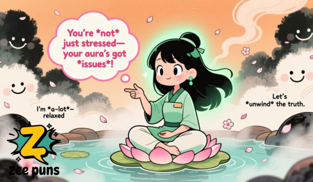 Witty Spa Wisdom Soothe-Sayer Puns