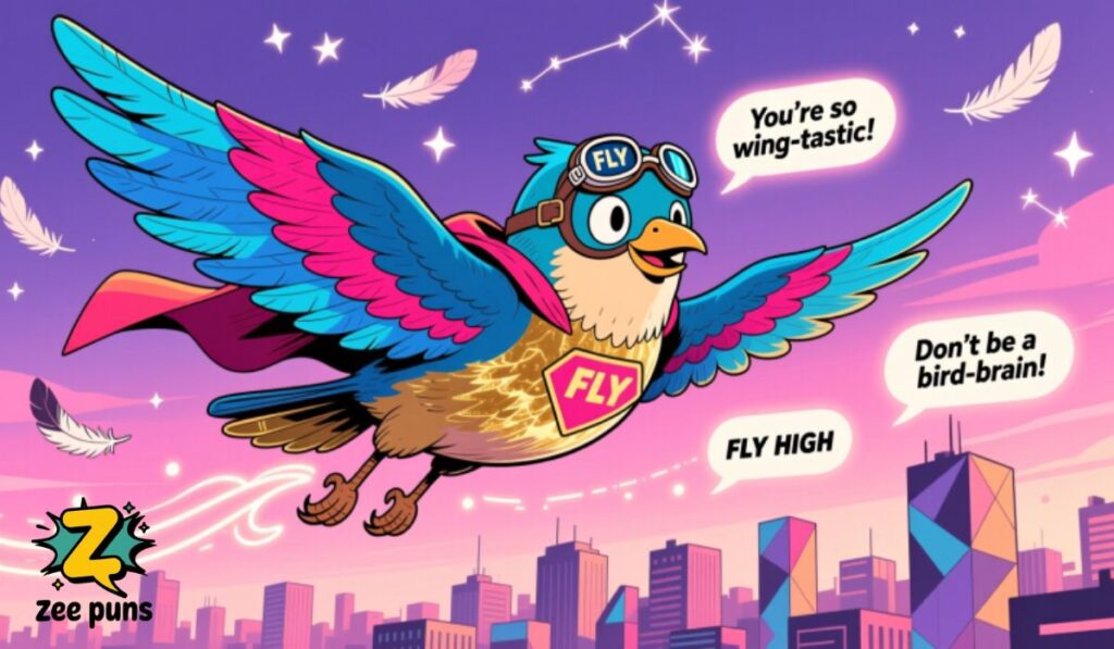 Bird-Inspired Flying Puns