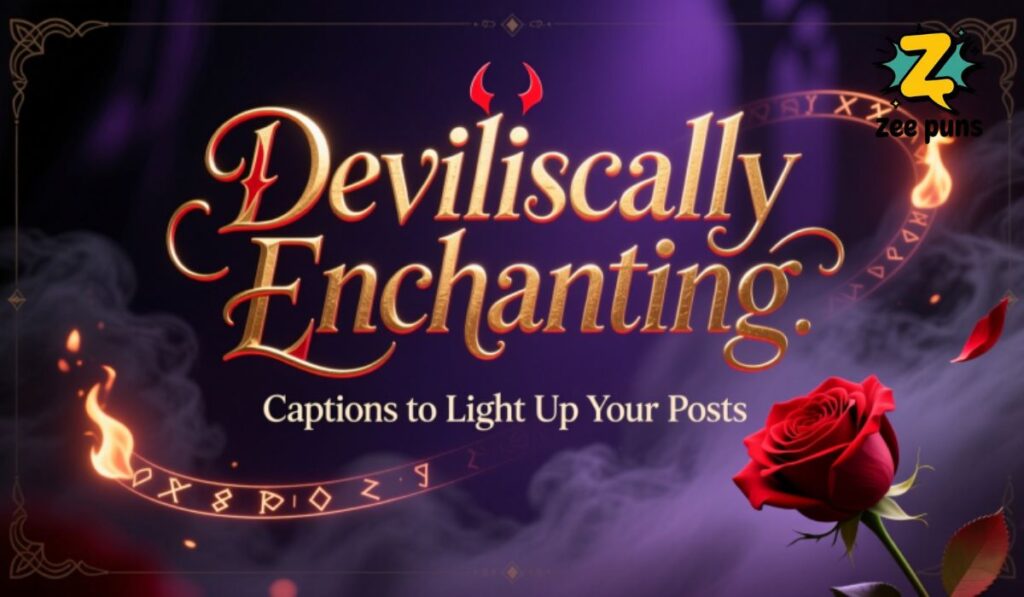 Devilishly Enchanting Captions to Light Up Your Posts