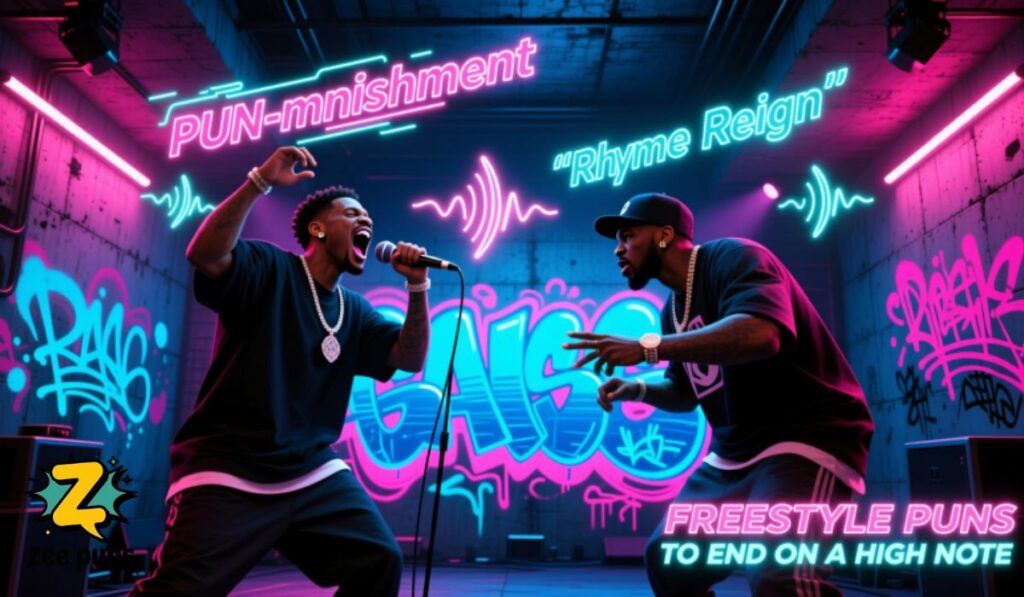 Freestyle Puns to End on a High Note