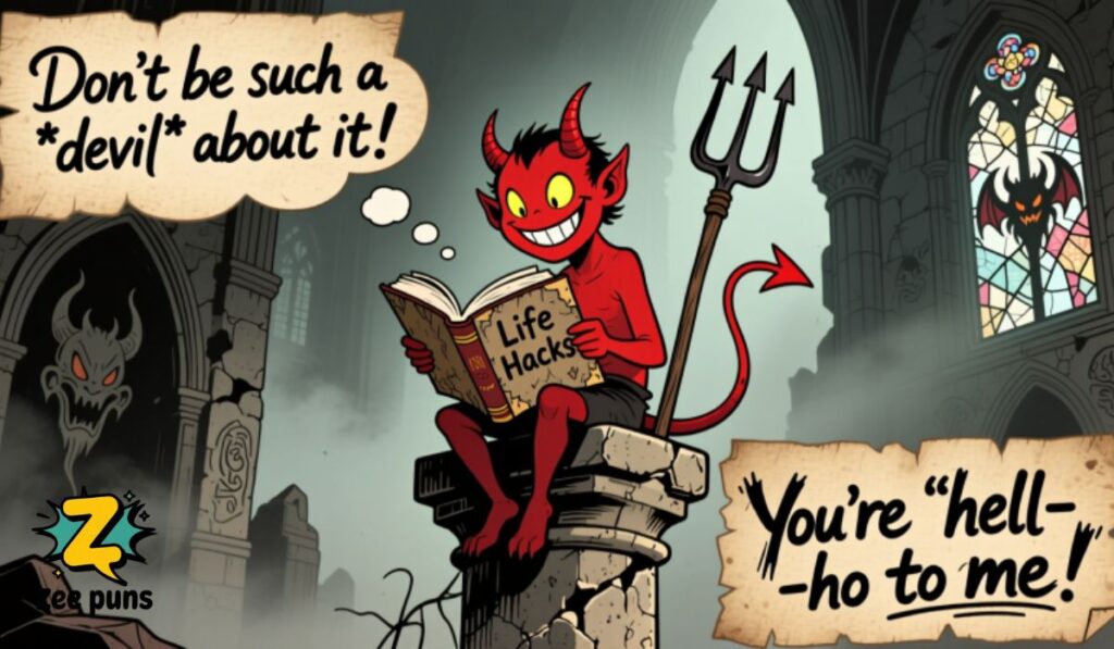 Punny Perspectives on Life with a Devilish Twist