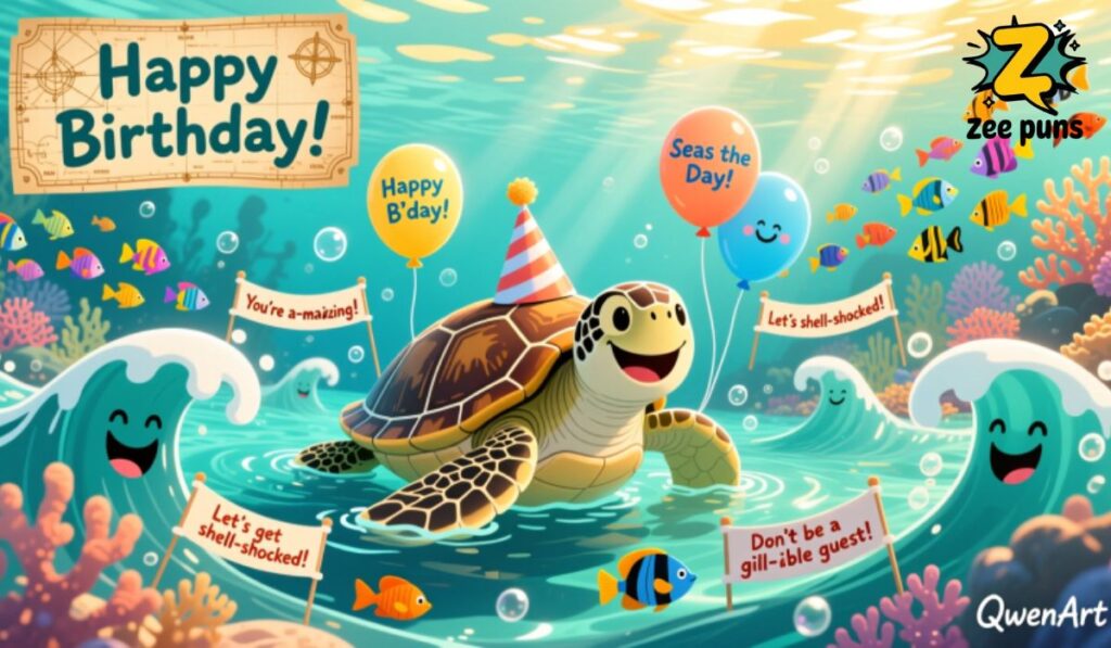 Tidal Waves of Birthday Ocean Puns