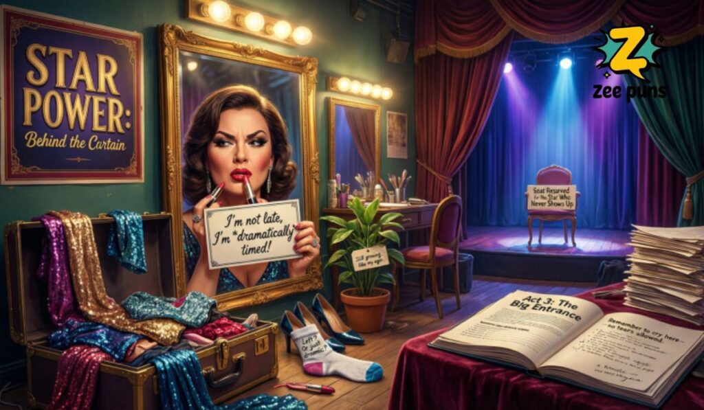 Backstage and Actor Life Puns for the Stars