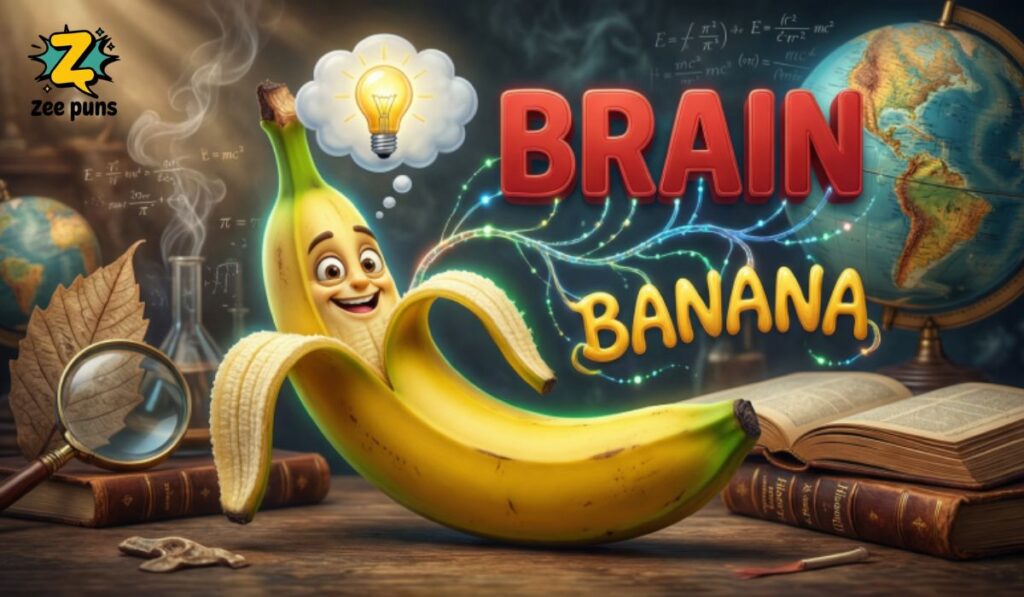 Brainy Banana Wordplay Inspired by History and Science 