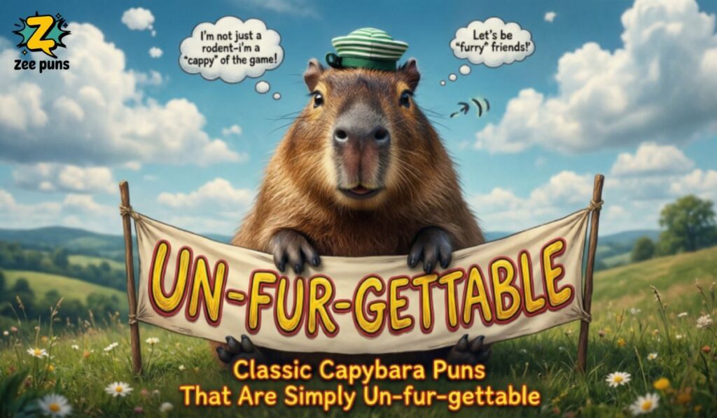 Classic Capybara Puns That Are Simply Un-fur-gettable