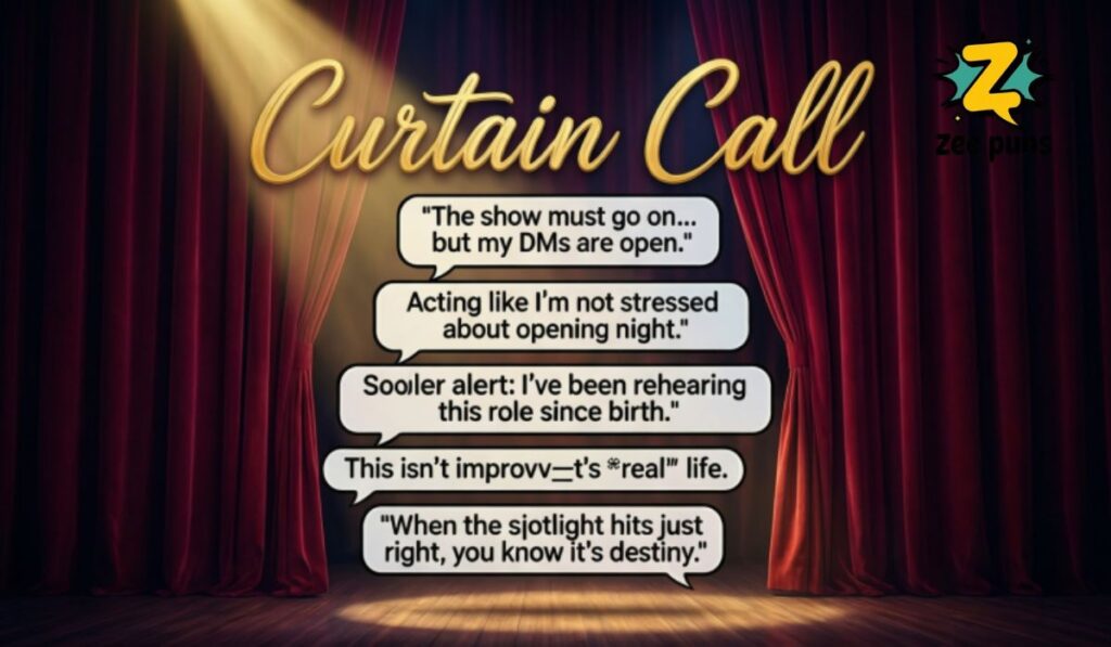 Curtain Call Catchy Instagram Captions for Theater