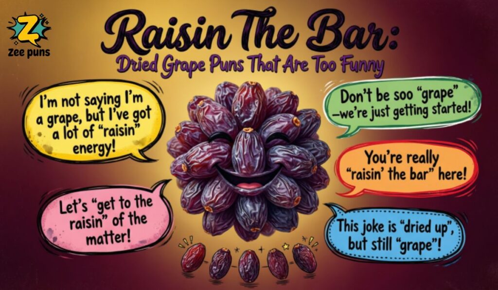 Raisin the Bar Dried Grape Puns That Are Too Funny