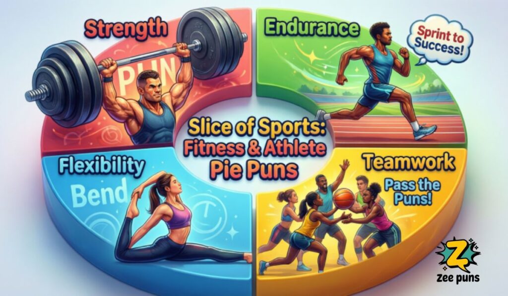 Slice of Sports Fitness & Athlete Pie Puns
