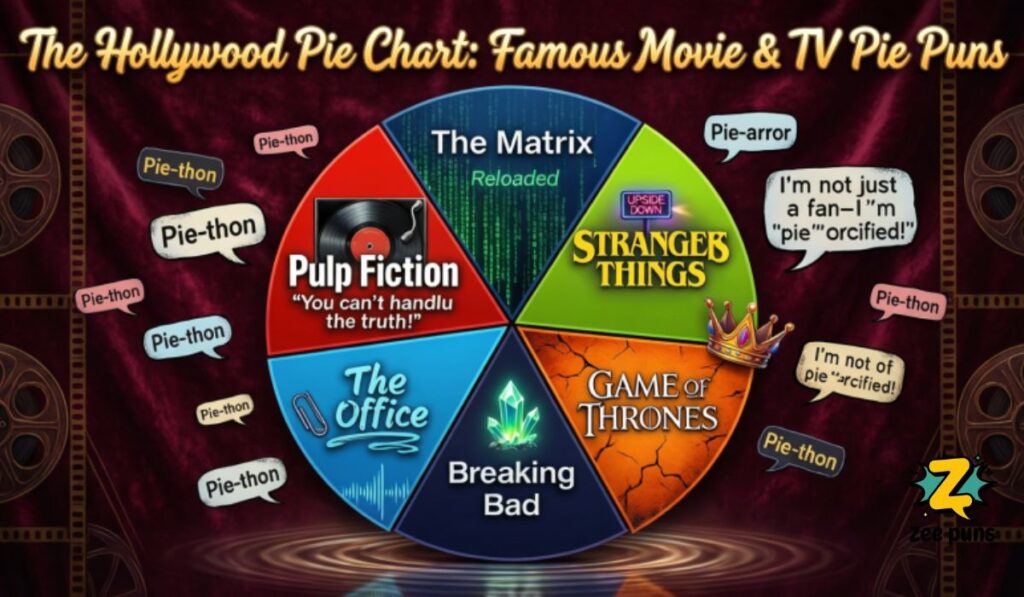 The Hollywood Pie Chart Famous Movie & TV Pie Puns