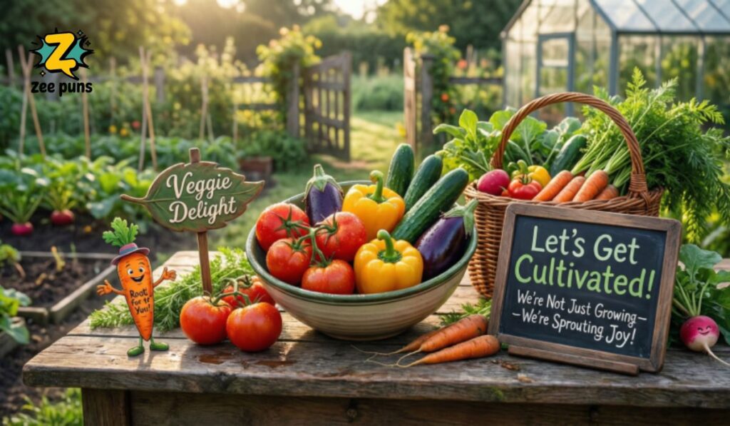 Veggie Delight Garden & Agriculture Puns to Share with Friends