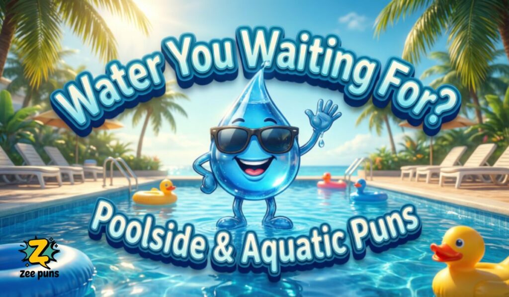 Water You Waiting For Poolside & Aquatic Puns