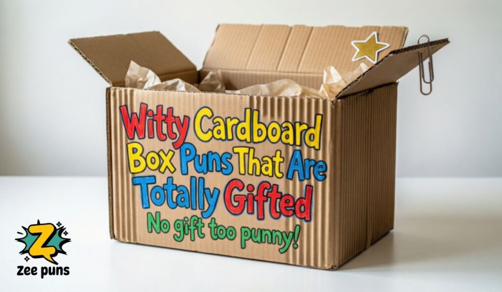 Witty Cardboard Box Puns That Are Totally Gifted