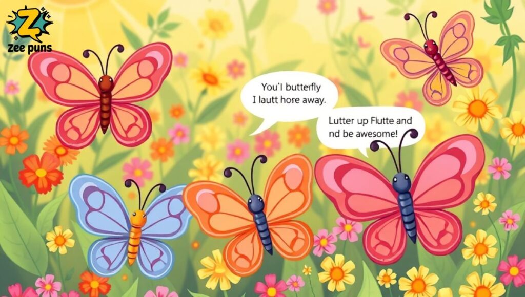 Cute butterfly puns