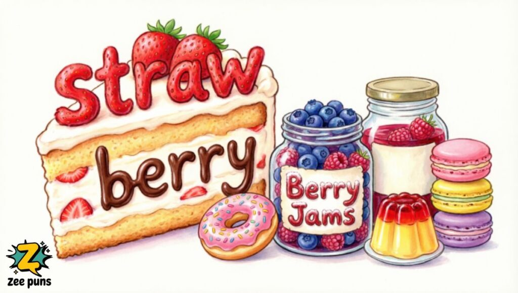 Dessert-Inspired Puns From Strawberry Cakes to Berry Jams