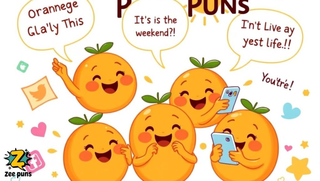 Orange Puns for Instagram Captions and Social Media Posts