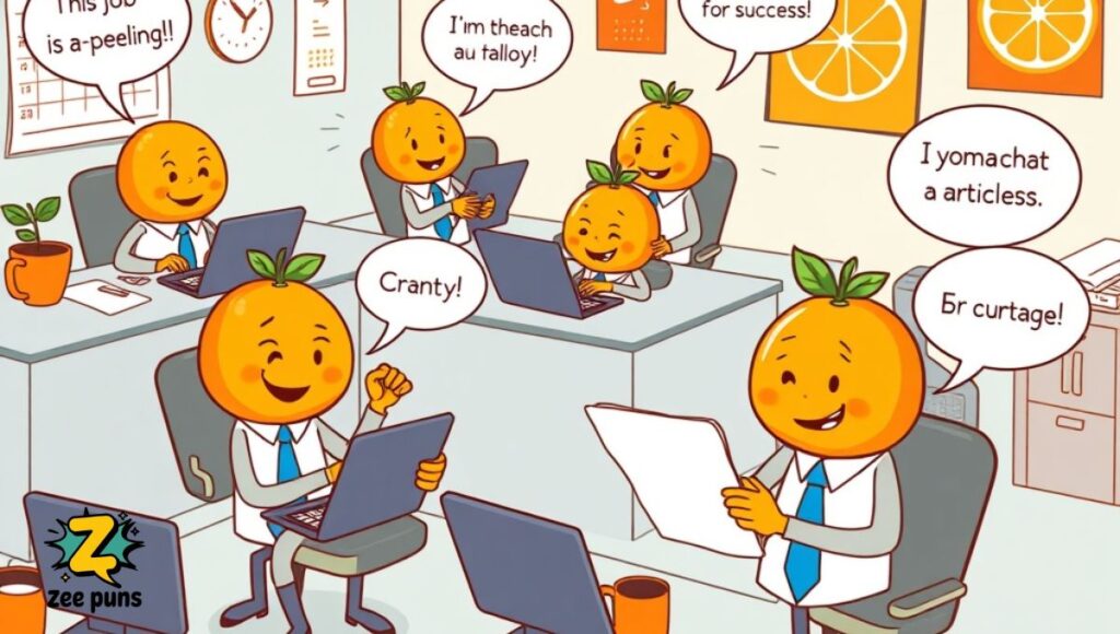 Orange Puns for Work and Office Life