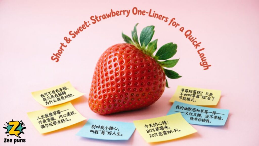 Short & Sweet Strawberry One-Liners for a Quick Laugh
