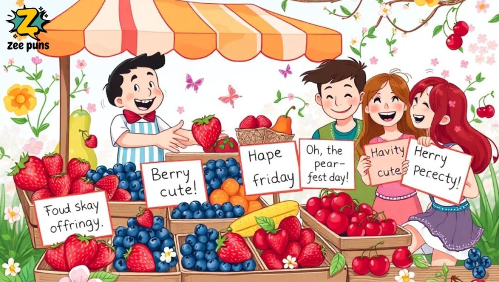 Springing to a Close Timeless Berry and Fruit-Themed Spring Humor