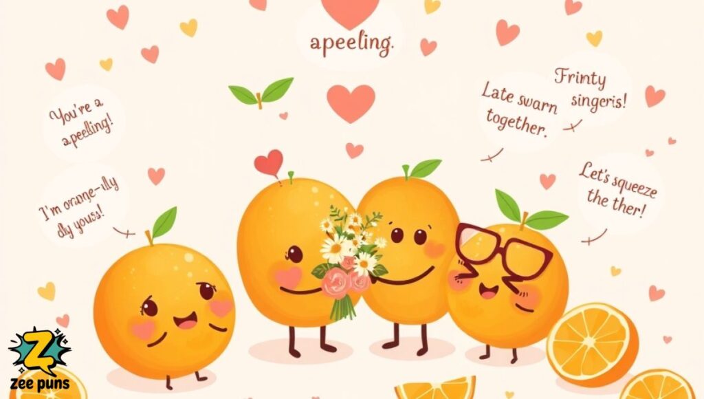 Swoon-Citrus Romantic and Flirty Orange Puns