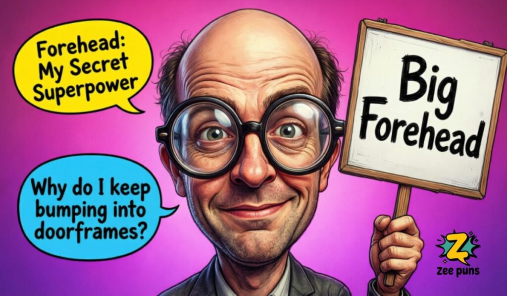 Top Big Forehead Jokes for Social Media Captions