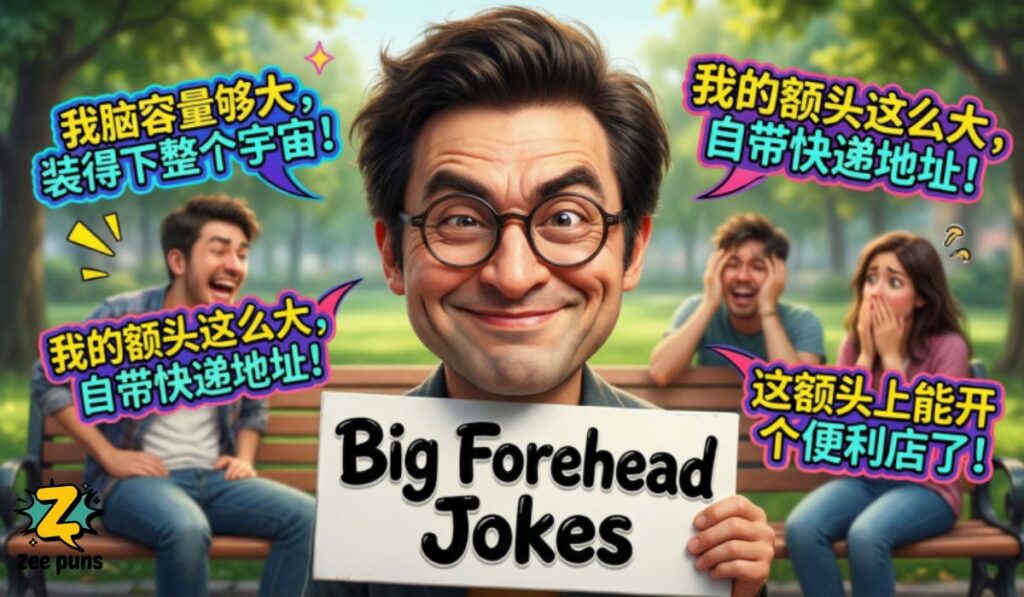 Witty Big Forehead Jokes to Share with Your Friends