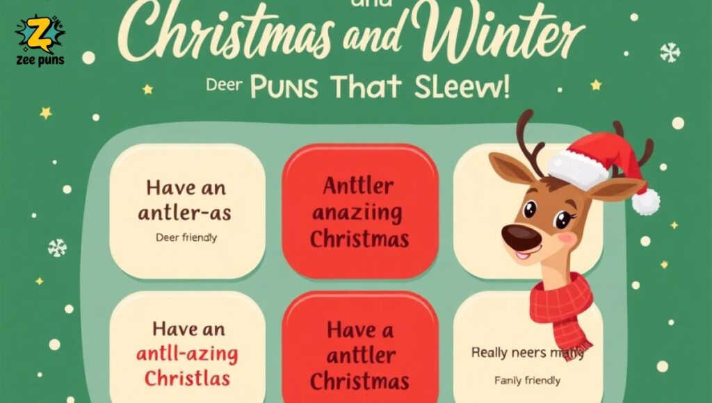 Christmas and Winter Deer Puns That Sleigh