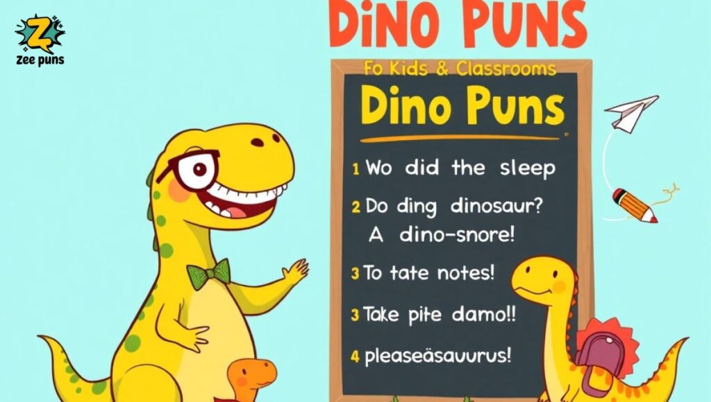 Dino Puns for Kids & Classrooms