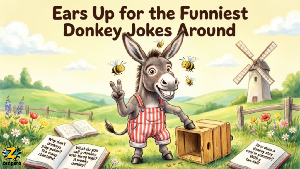 Ears Up for the Funniest Donkey Jokes Around