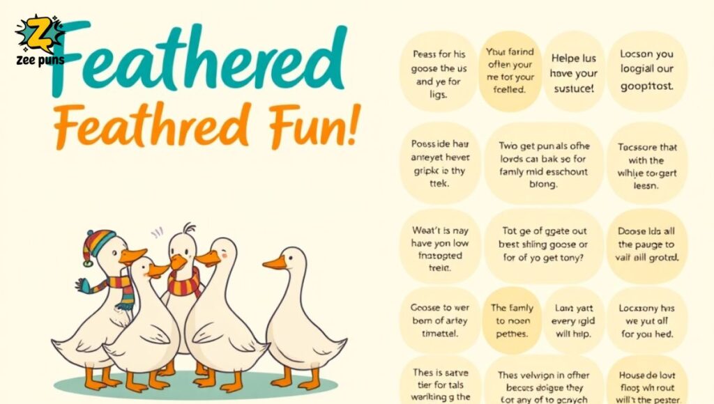 Feathered Fun Bonus Goose Puns to Top Off Your Entire Flock