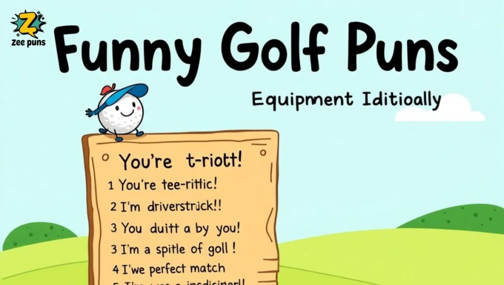 Funny Golf Puns About Equipment