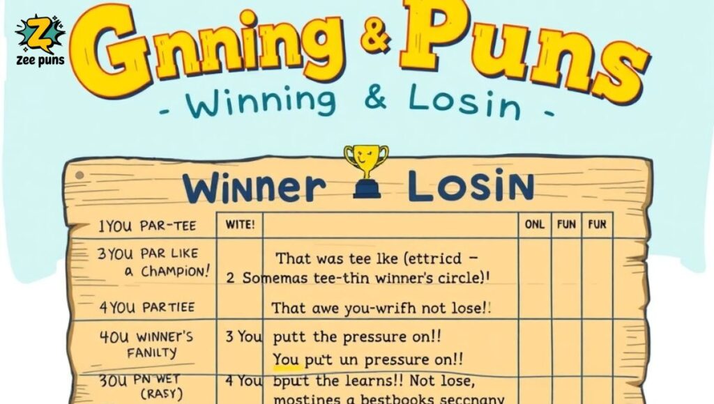 Golf Puns About Winning and Losing