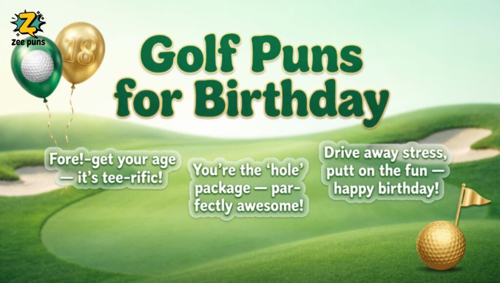 Golf Puns for Birthday