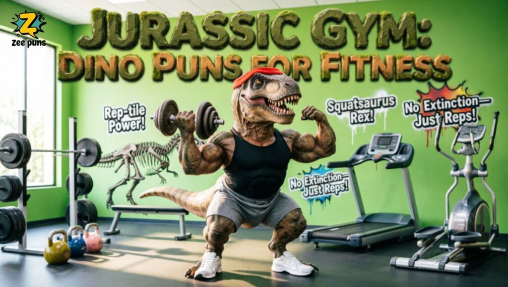 Jurassic Gym Dino Puns for Fitness