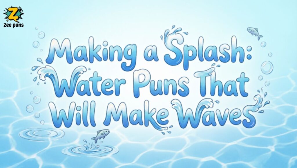 Making a Splash Water Puns That Will Make Waves
