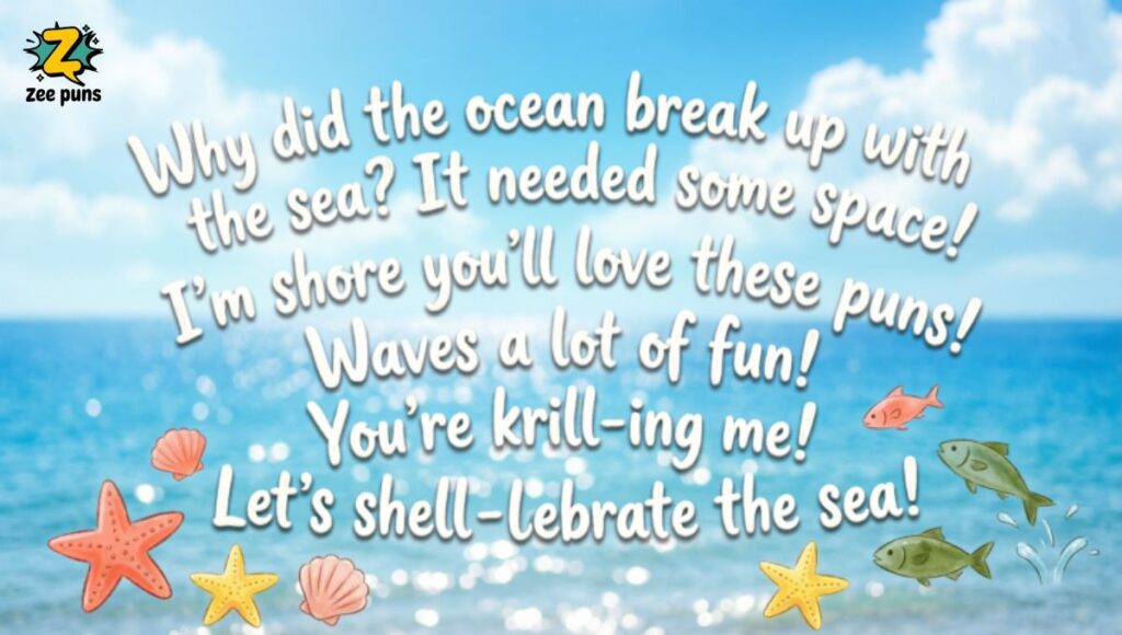 Ocean Puns Captions