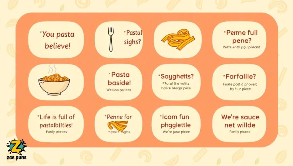 Pasta Puns Captions