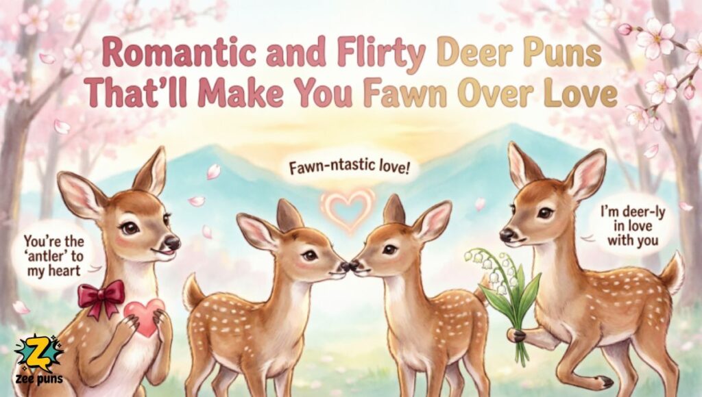Romantic and Flirty Deer Puns That'll Make You Fawn Over Love