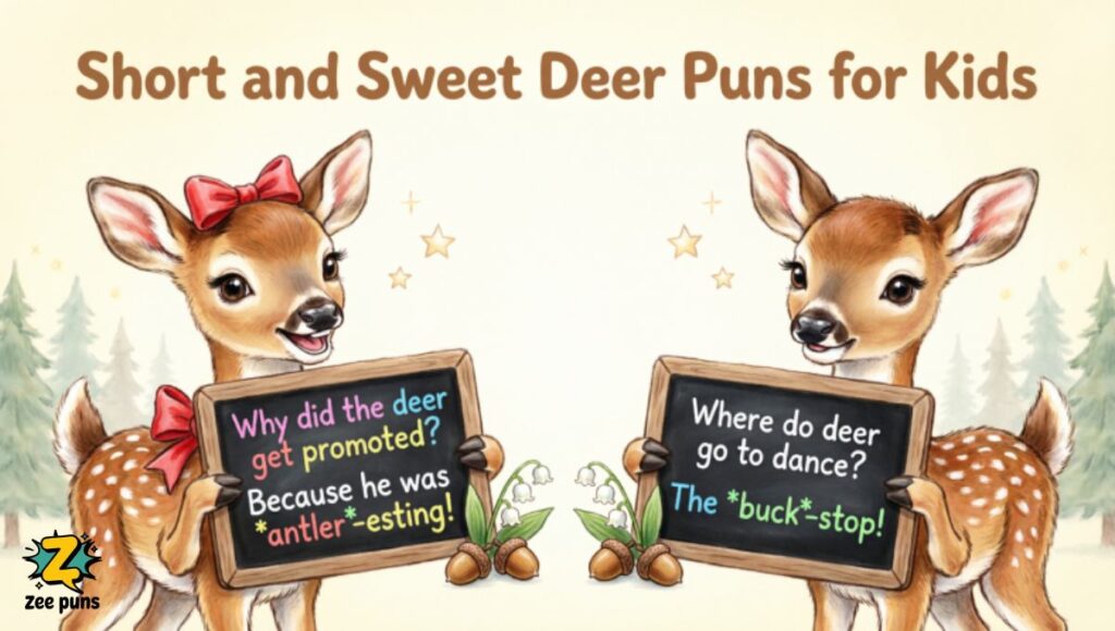 Short and Sweet Deer Puns for Kids