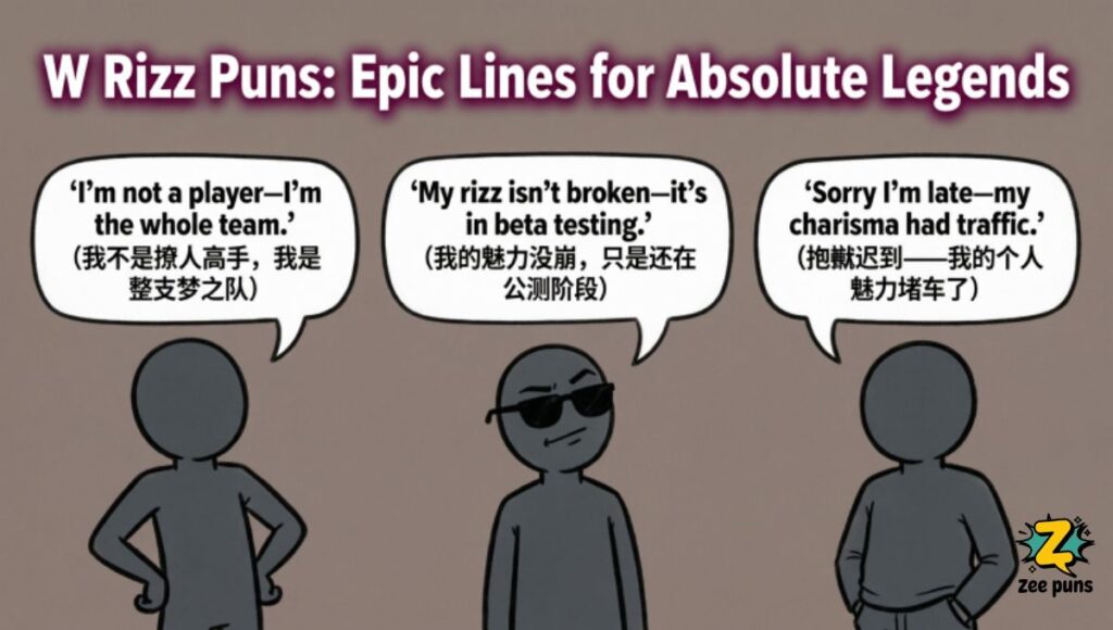 W Rizz Puns Epic Lines for Absolute Legends