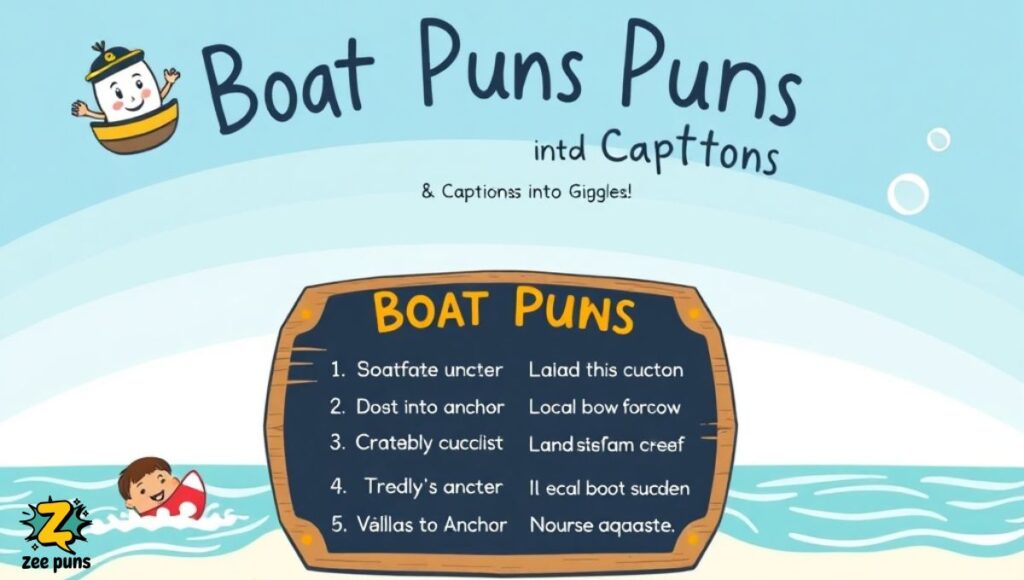 Boat Puns Captions