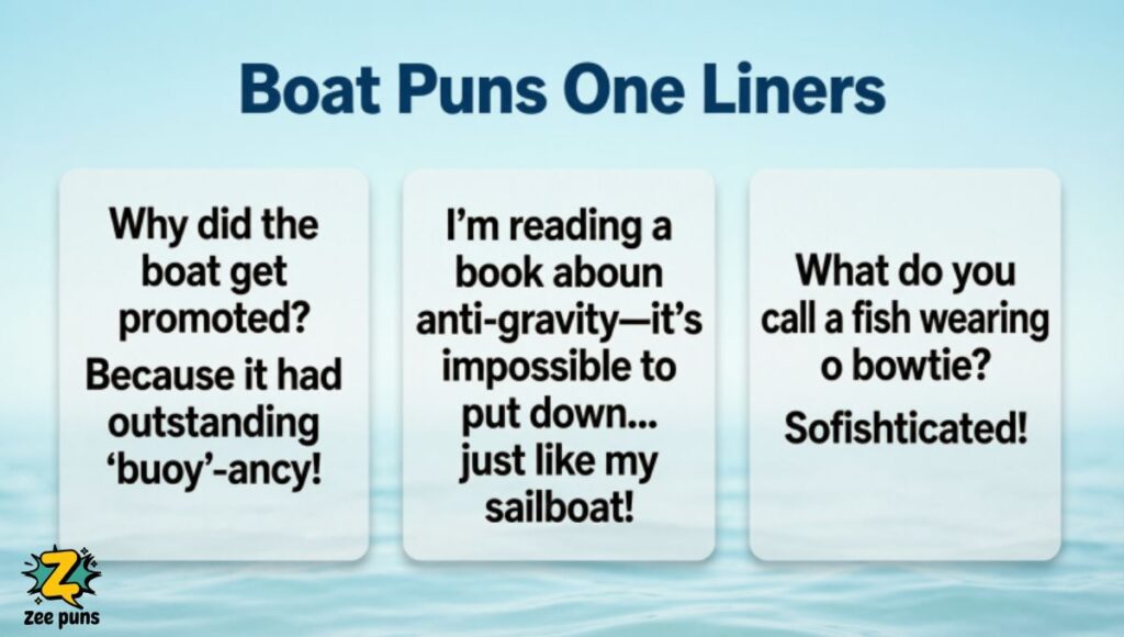 Boat Puns One Liners