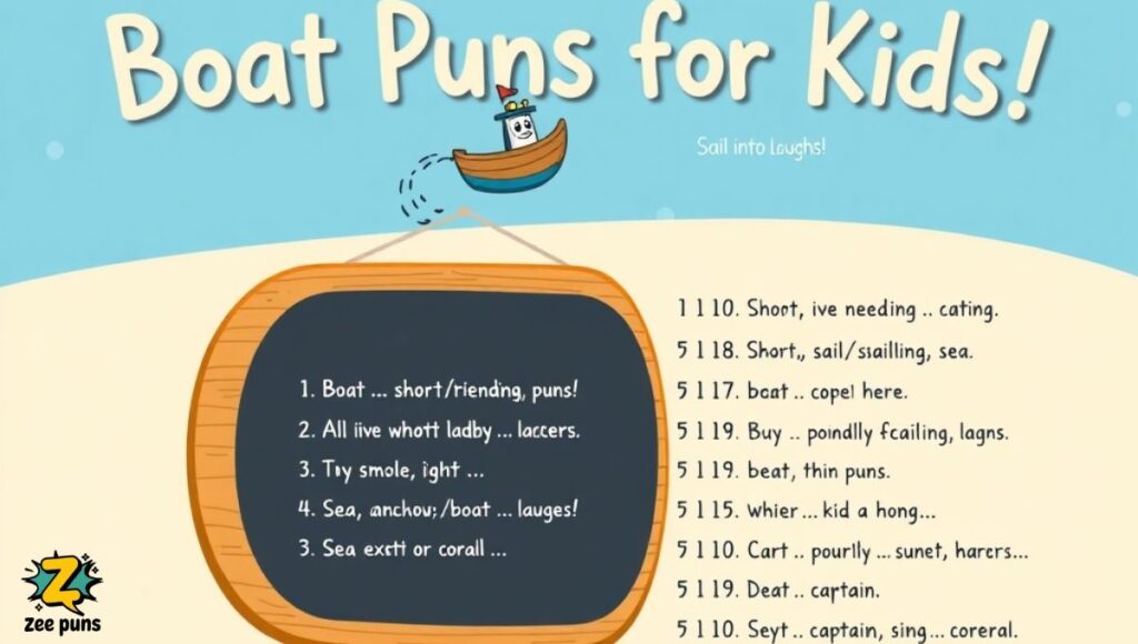 Boat Puns for Kids